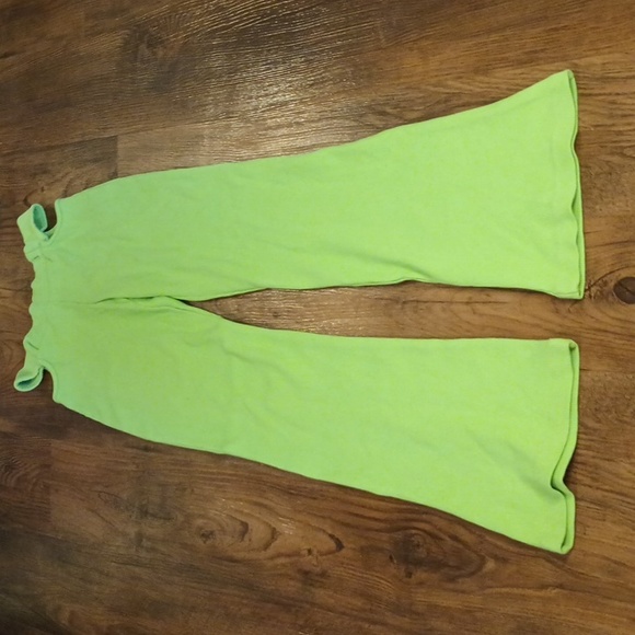 The Ragged Priest Pants - The Ragged Priest Neon Green Cut Out Hip Flare Pants WWW